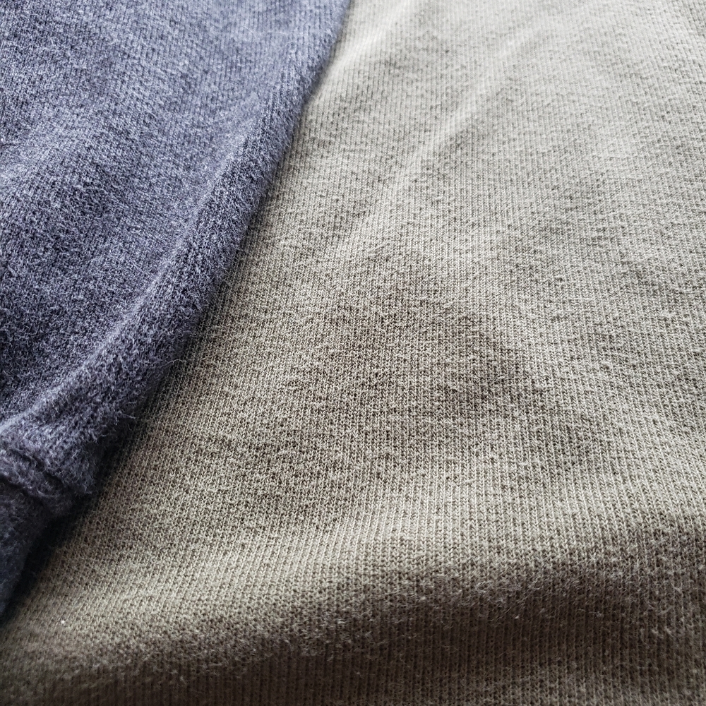 Izod Quarter Zip Long Sleeve Pullover, Grey & Olive Green, Men's XL - Picture 2 of 9